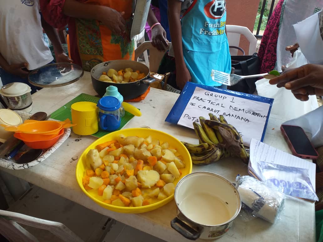 Food and nutrition practical session